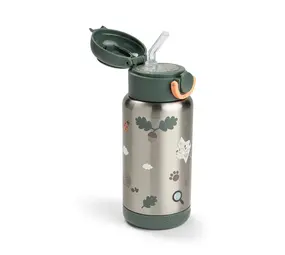Done by Deer Geisoleerde drinkfles Tiny Trails - Groen
