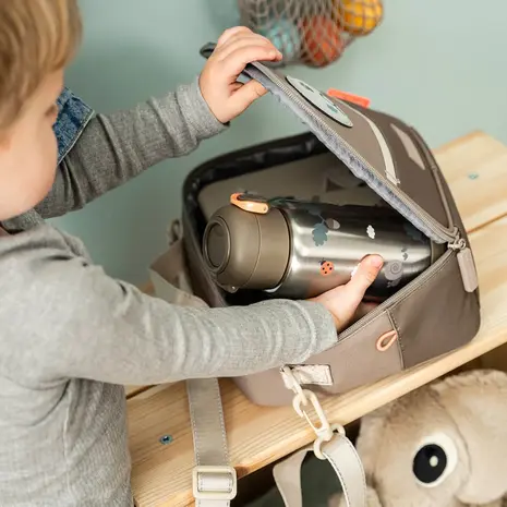 Done by Deer Geisoleerde drinkfles Tiny Trails - Zand