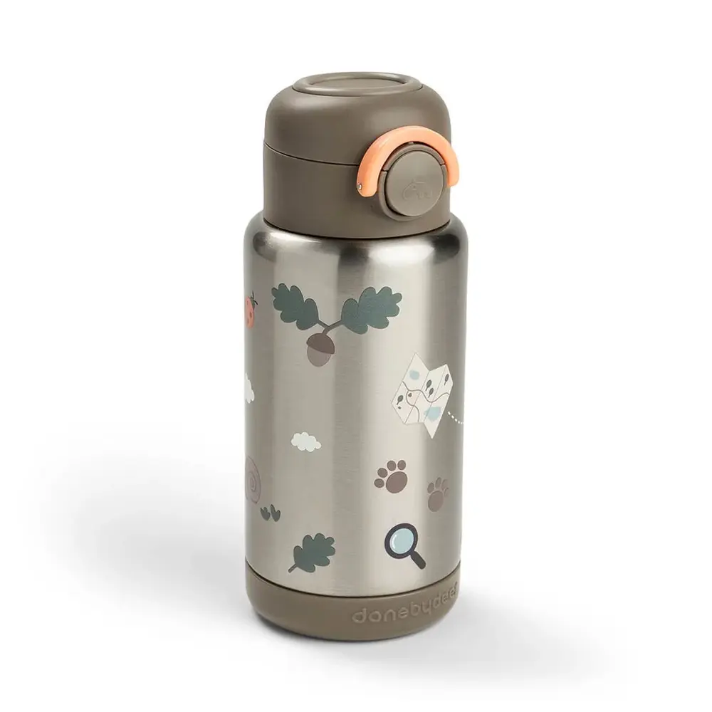 Done by Deer Geisoleerde drinkfles Tiny Trails - Zand