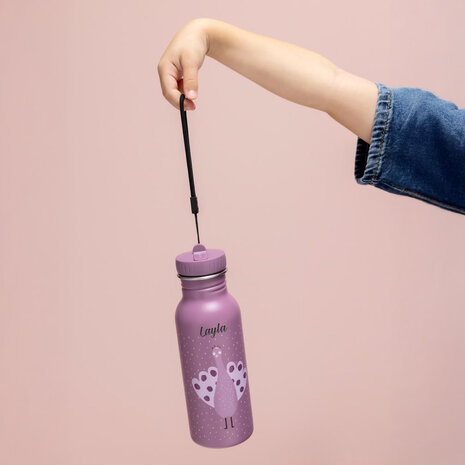 Studio Balune  Gepersonaliseerde Trixie Drinkfles 500ml - Mrs. Peacock