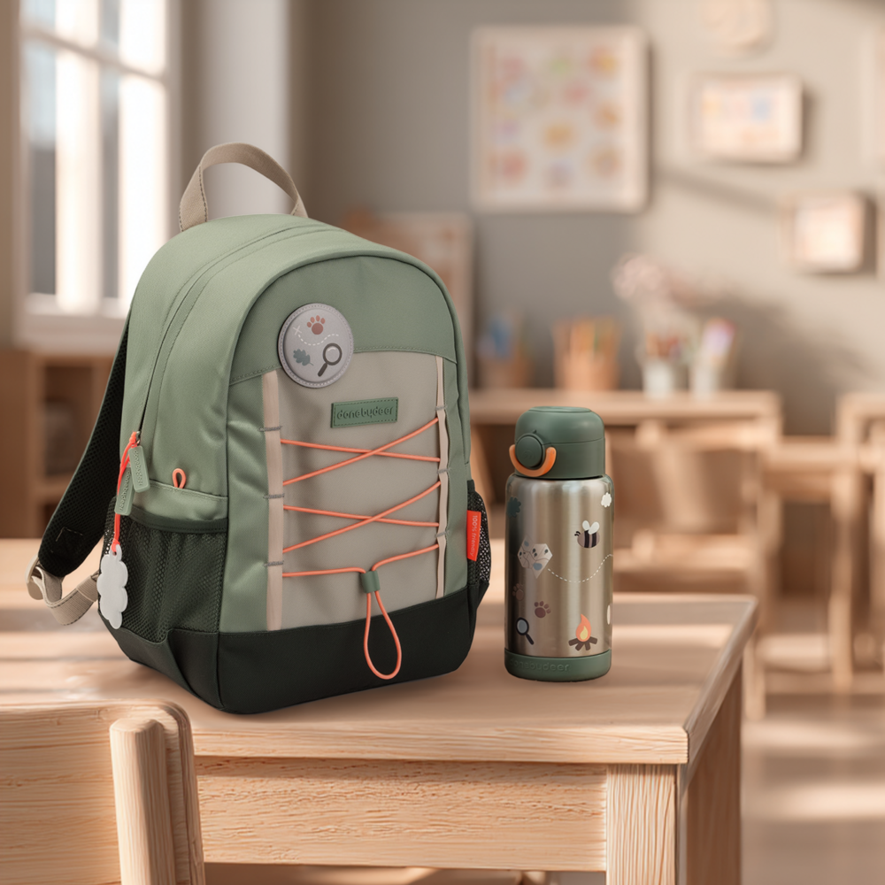 Done by Deer Back to School set Tiny Trails - Groen