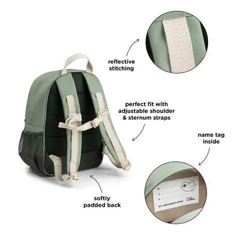 Done by Deer Back to School set Tiny Trails - Groen