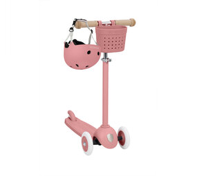 Banwood Eco Stepje + helm - Raspberry