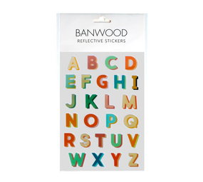 Banwood Reflecterende Stickers Alphabet