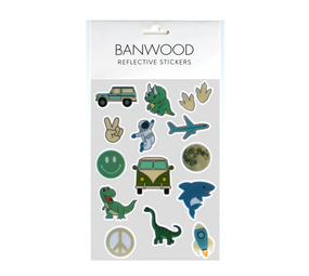 Banwood Reflecterende Stickers Dino, Space & Adventure