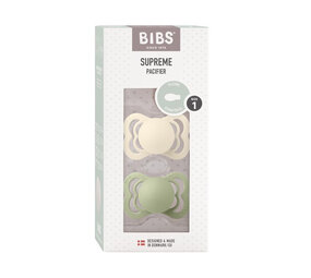 BIBS Supreme Symmetrical 2 pack Ivory - Sage - Siliconen