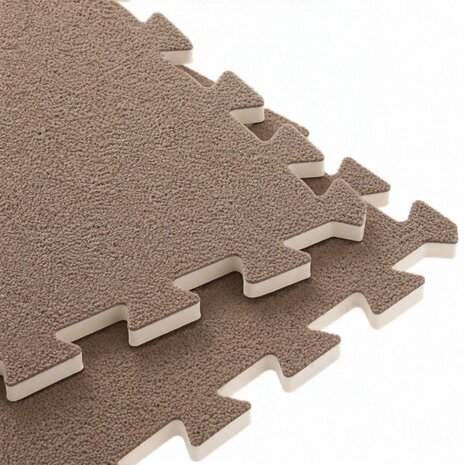 That's Mine Foam speelmat Aiva - Teddy Cool Brown - 100x100 cm That's Mine Foam speelmat Aiva - Teddy Cool Brown - 100x100 cm