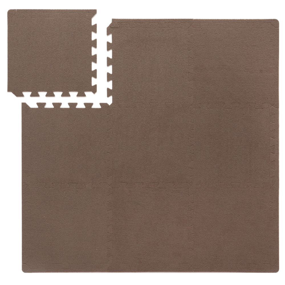 That's Mine Foam speelmat Aiva - Teddy Cool Brown - 100x100 cm That's Mine Foam speelmat Aiva - Teddy Cool Brown - 100x100 cm