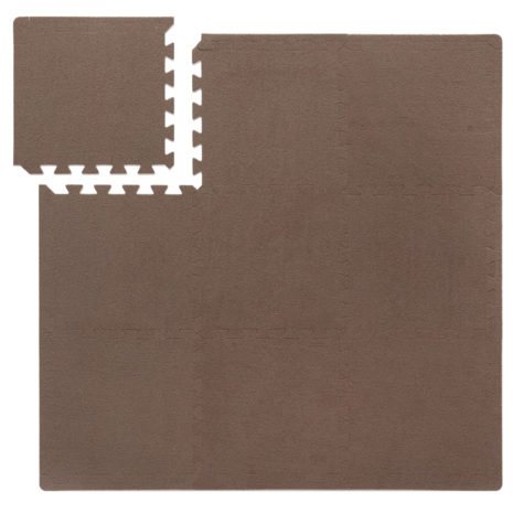 That's Mine Foam speelmat Aiva - Teddy Cool Brown - 100x100 cm That's Mine Foam speelmat Aiva - Teddy Cool Brown - 100x100 cm
