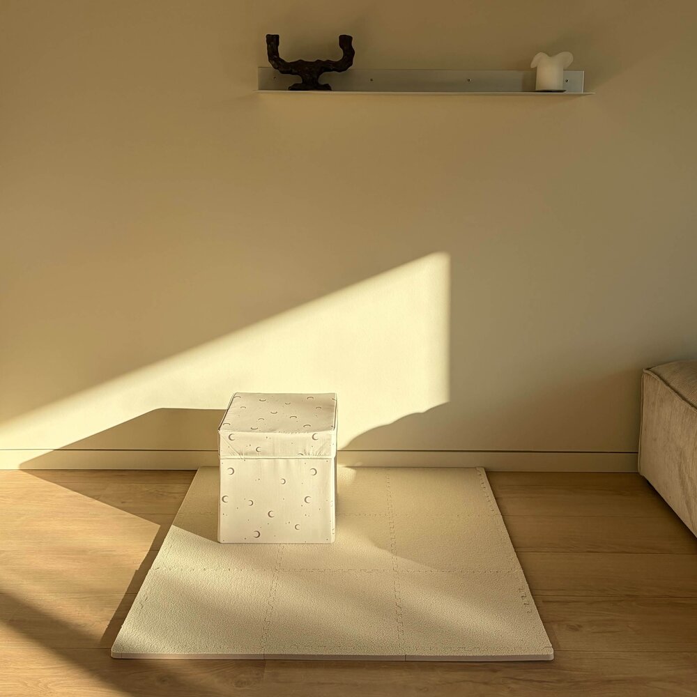 That's Mine Foam speelmat Aiva - Teddy Soft Beige - 100x100 cm That's Mine Foam speelmat Aiva - Teddy Soft Beige - 100x100 cm