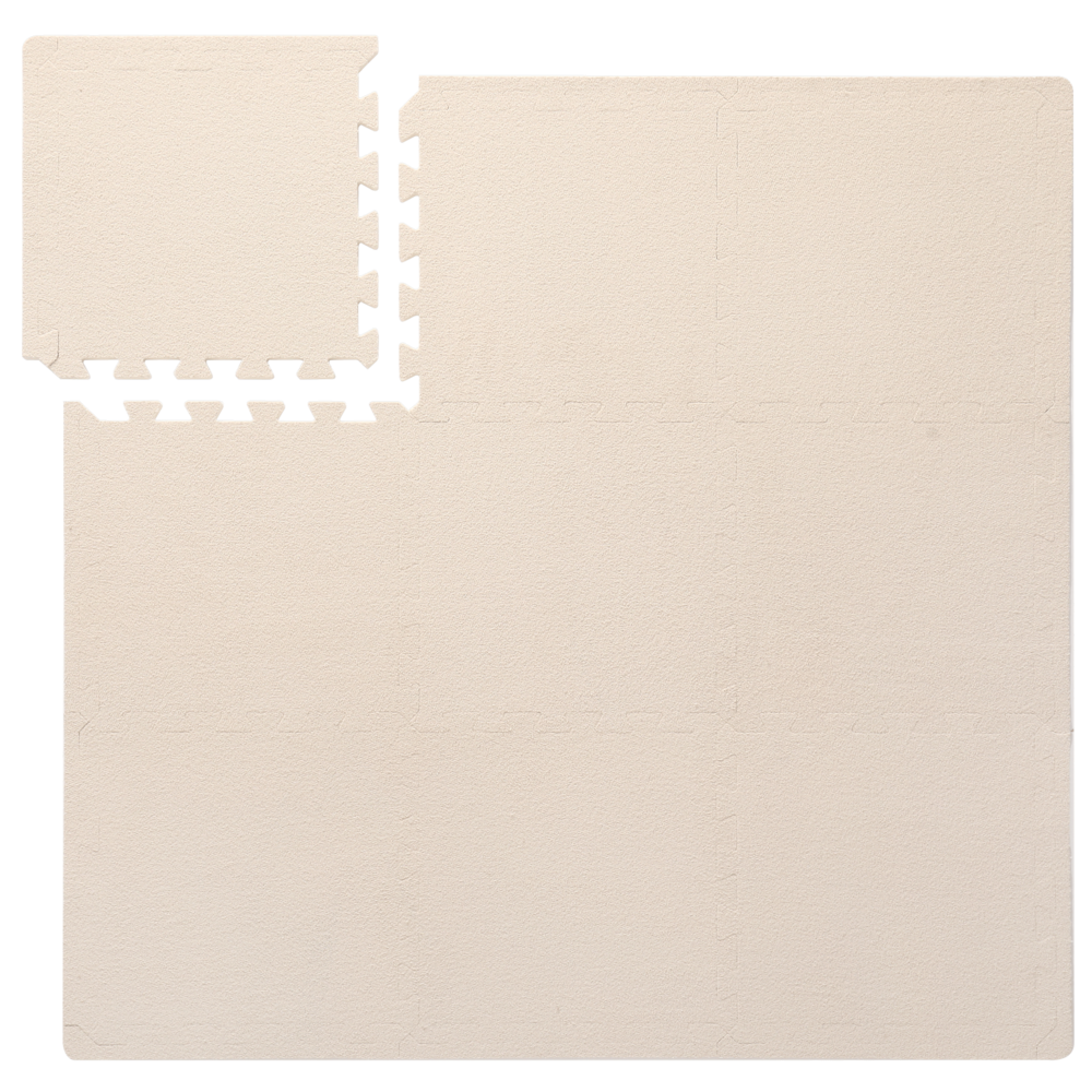 That's Mine Foam speelmat Aiva - Teddy Soft Beige - 100x100 cm That's Mine Foam speelmat Aiva - Teddy Soft Beige - 100x100 cm