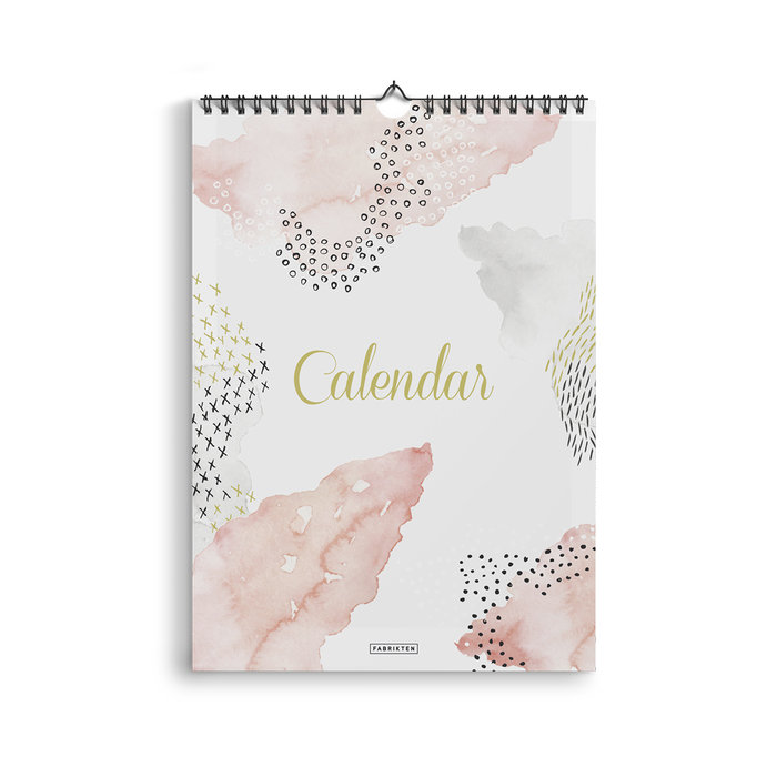 Verjaardagskalender Waterverf A4