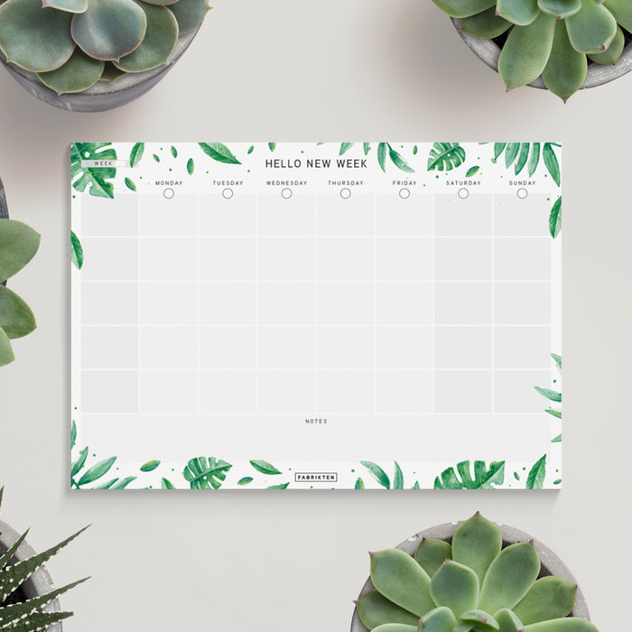 Weekplanner Botanisch A4