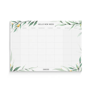 Weekplanner Botanisch Goud