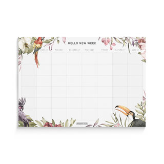 Weekplanner Tropisch