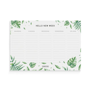 Weekplanner XL Botanisch