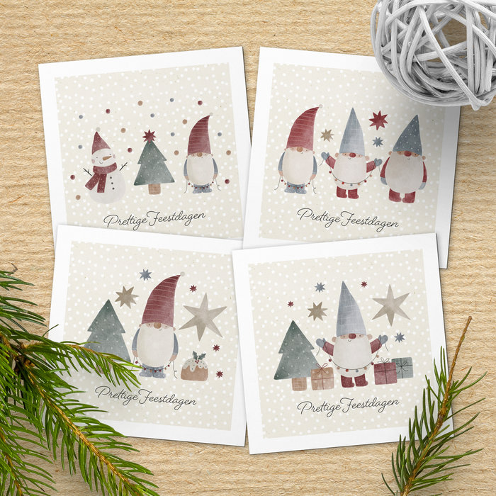 Kerstkaartenset Kaboutertjes