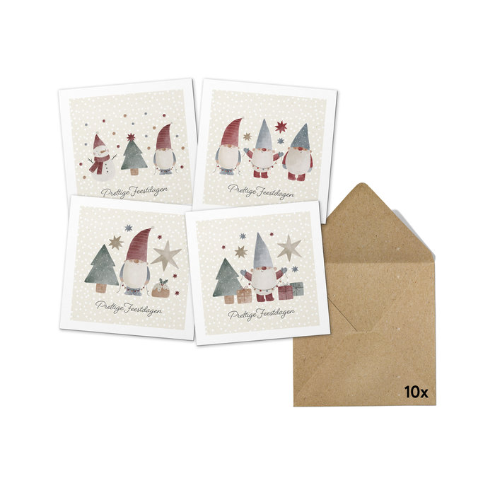 Kerstkaartenset Kaboutertjes