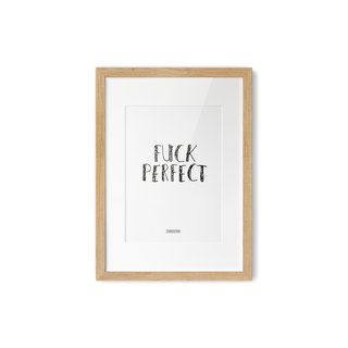 Poster Tekst Fuck Perfect A4