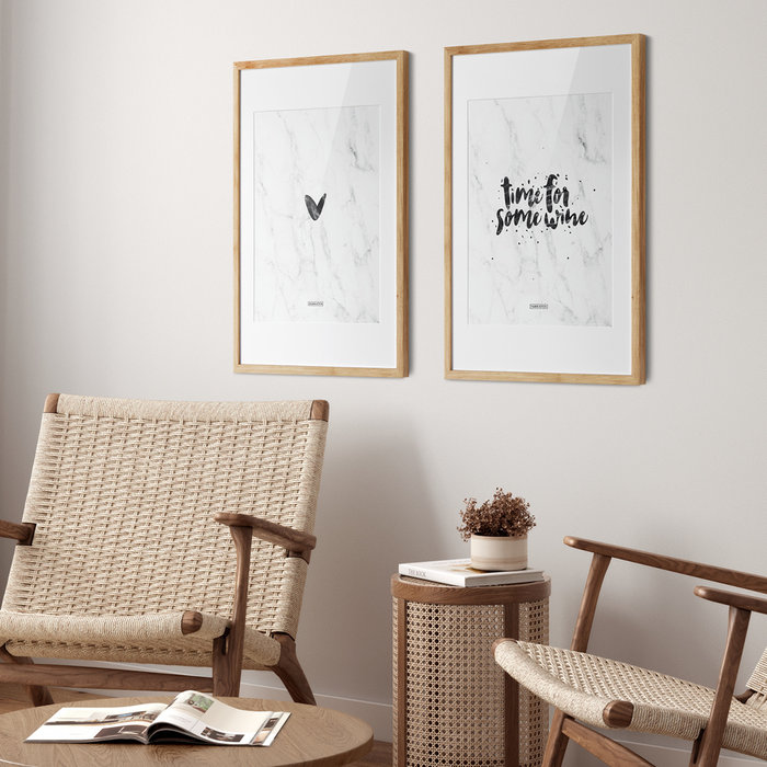 Poster Tekst Time for some wine A3