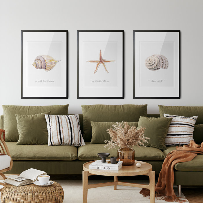 Poster Strand Schelp Hoorn A3