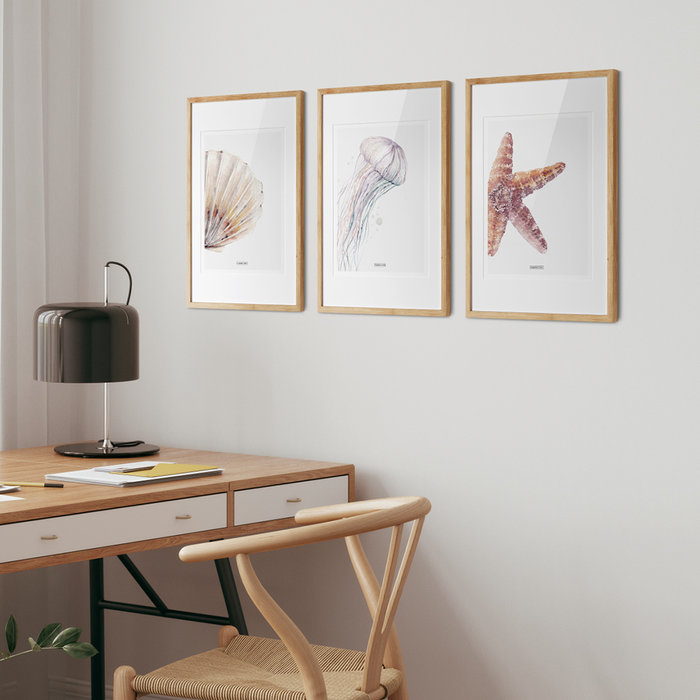 Poster Strand Zeester A4