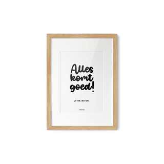 Poster Alles komt goed A4