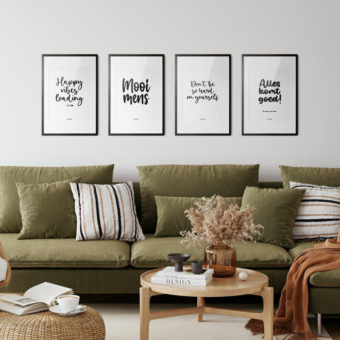 Poster Alles komt goed, zo niet dan toch A4