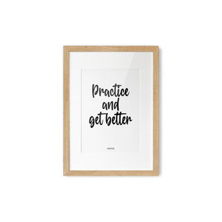 Poster Practice and get better A4