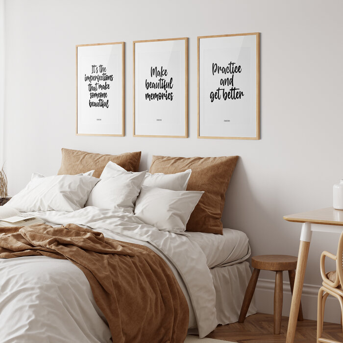 Poster It's the imperfections, that make someone beautiful A4