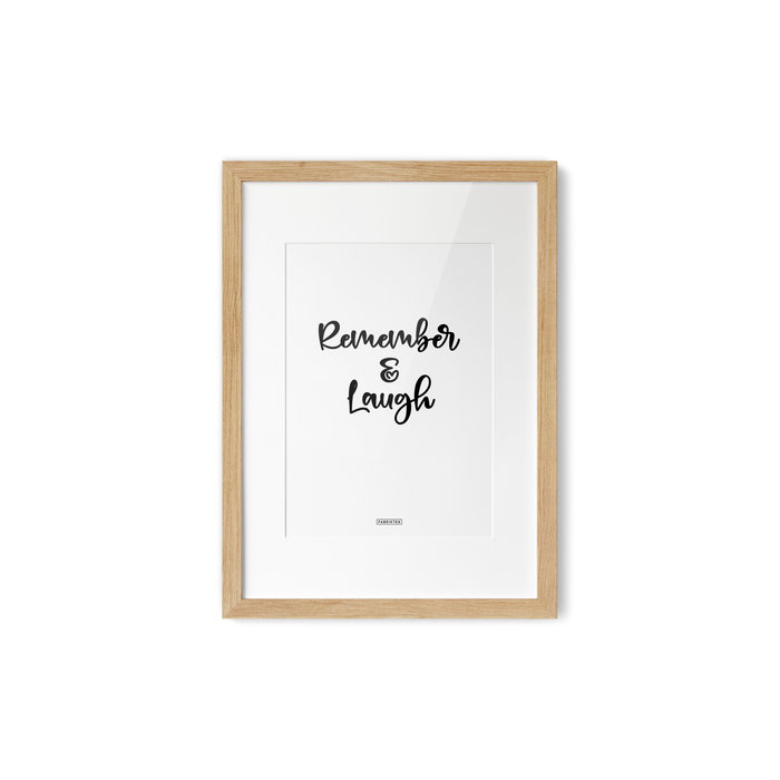 Poster Remember & Laugh A4