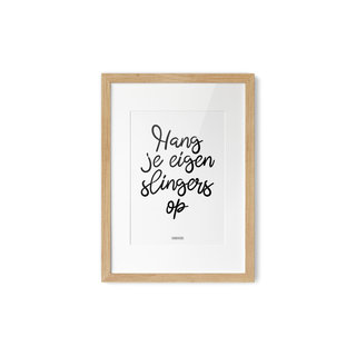 Poster Hang je eigen slingers op A4
