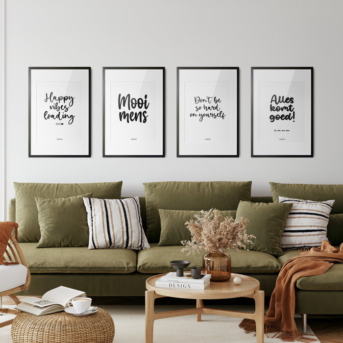 Poster Alles komt goed, zo niet dan toch A3