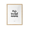 Quote poster A3 - Make beautiful memories