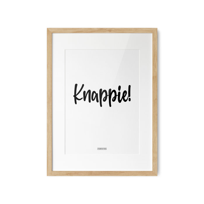 A3 quote poster - Knappie!