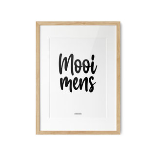 A3 quote poster - Mooi mens