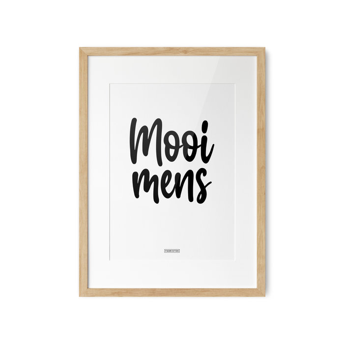 A3 quote poster - Mooi mens