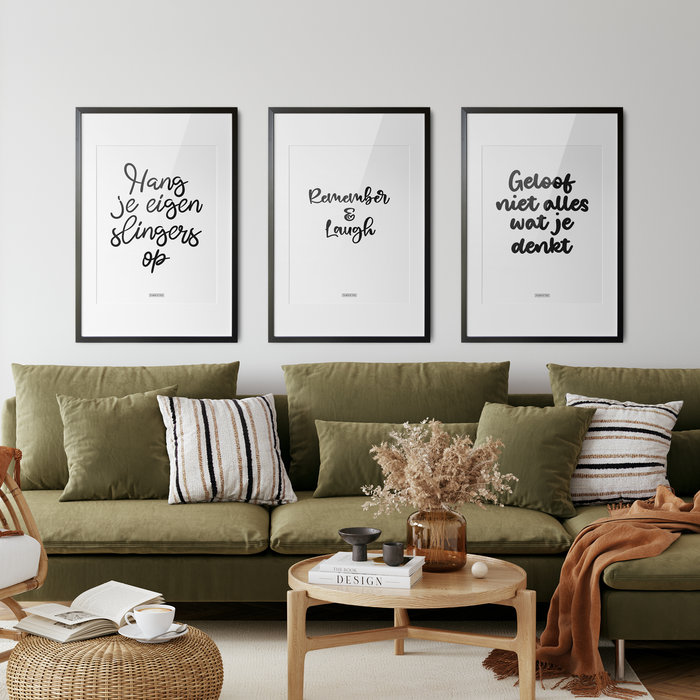 Poster Geloof niet alles wat je denkt A3