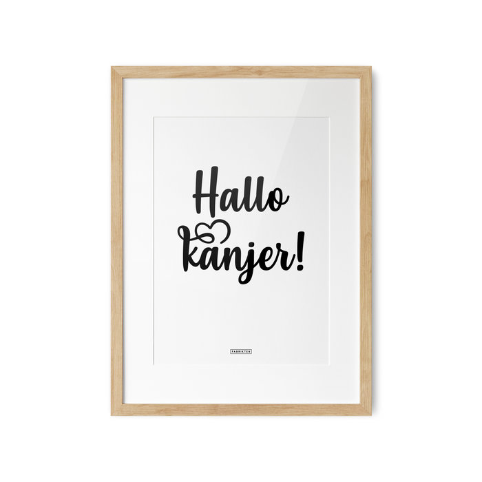A3 quote poster - Hallo Kanjer
