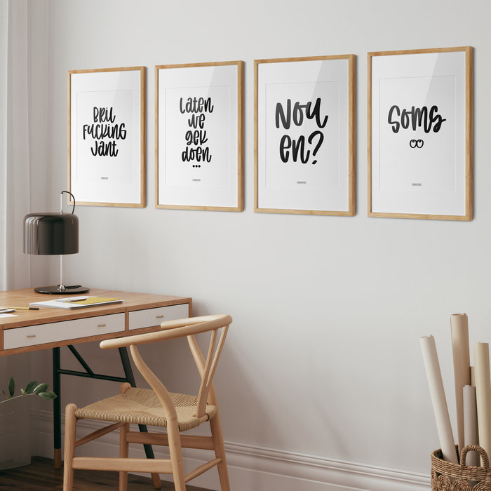 A3 quote poster - Bril Fucking Jant