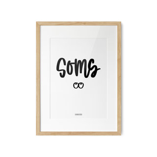 A3 poster quote - Soms