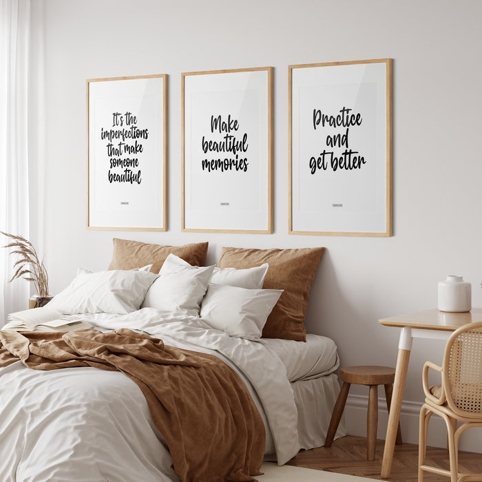 Poster It's the imperfections, that make someone beautiful A3