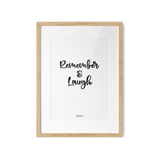 Poster Remember & Laugh A3