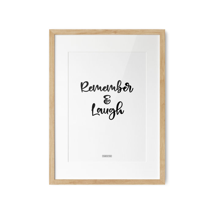 Poster Remember & Laugh A3