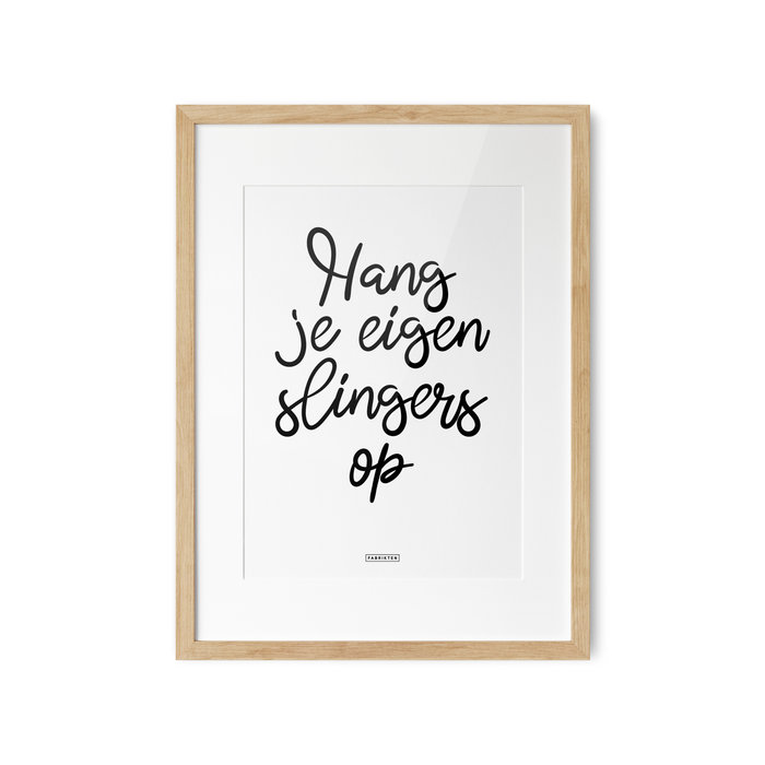 Poster Hang je eigen slingers op A3