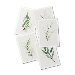 Ansichtkaartenset Botanisch Goud