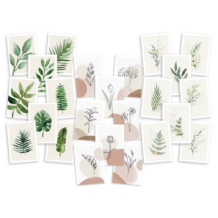 Ansichtkaarten Botanisch - Terra - Botanisch Goud bundel