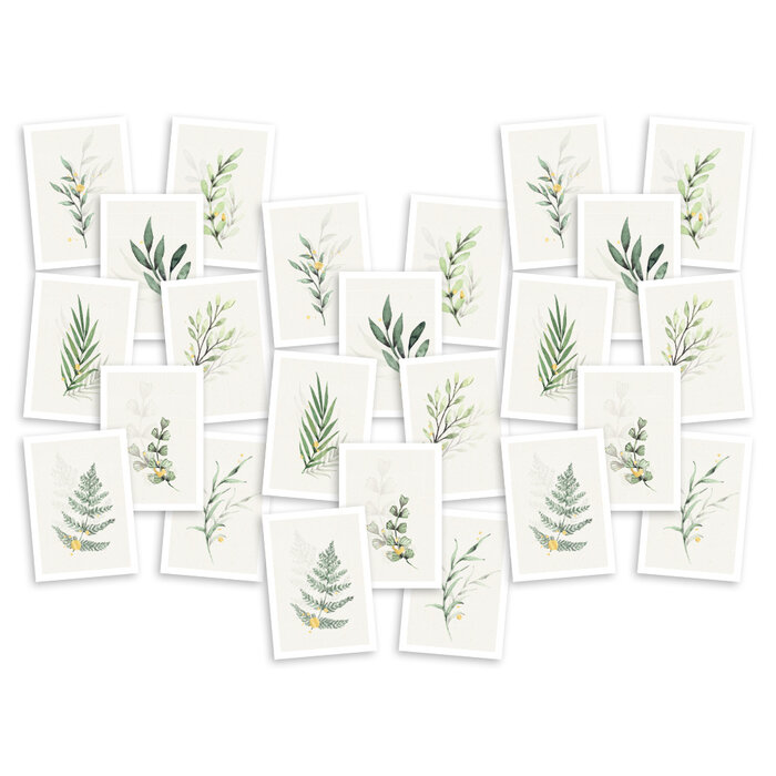 Ansichtkaarten Botanisch Goud bundel