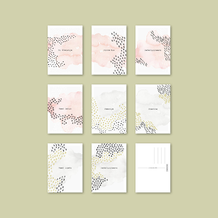 Ansichtkaarten Waterverf bundel