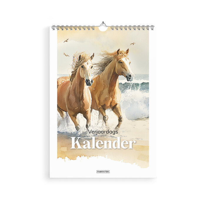 Verjaardagskalender Paarden A4
